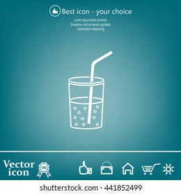 Soft drink vector icon