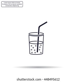 Soft drink vector icon