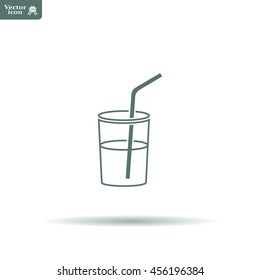 Soft drink vector icon