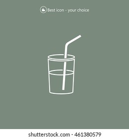 Soft drink vector icon