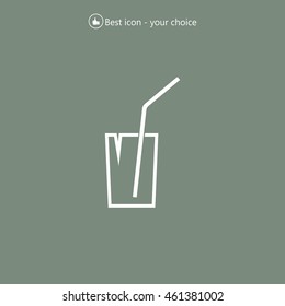 Soft drink vector icon