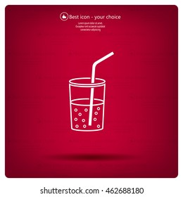 Soft drink vector icon