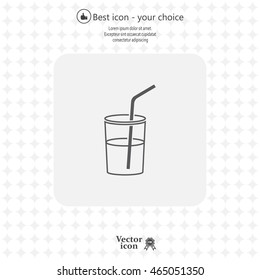 Soft drink vector icon