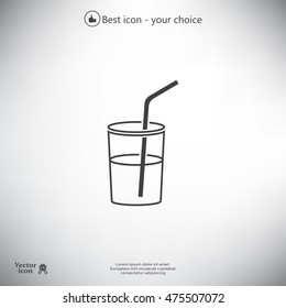 Soft drink vector icon