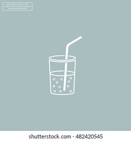 Soft drink vector icon