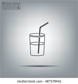 Soft drink vector icon