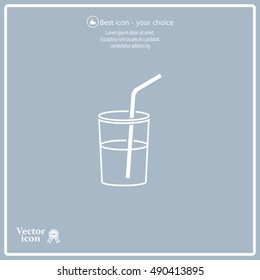 Soft drink vector icon