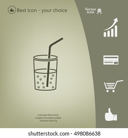 Soft drink vector icon