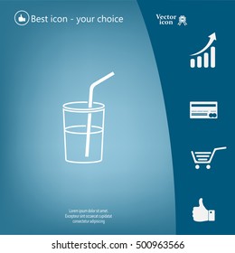 Soft drink vector icon