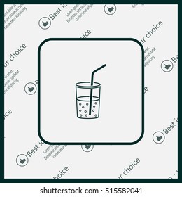Soft drink vector icon