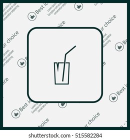 Soft drink vector icon