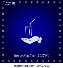 Soft drink vector icon
