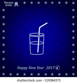 Soft drink vector icon