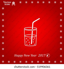 Soft drink vector icon