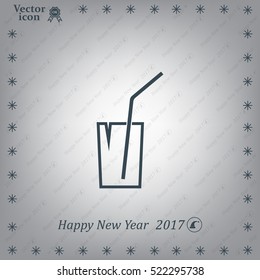 Soft drink vector icon