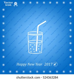 Soft drink vector icon