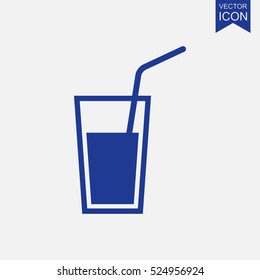 Soft Drink Vector Icon.