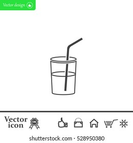 Soft drink vector icon