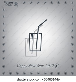 Soft drink vector icon