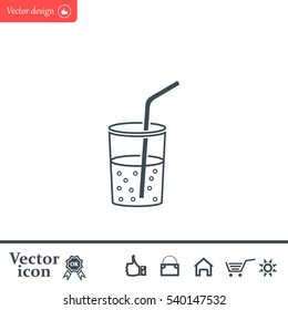 Soft drink vector icon