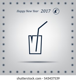 Soft drink vector icon