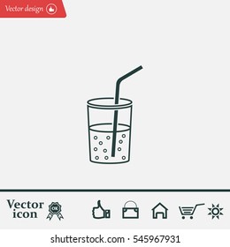 Soft drink vector icon