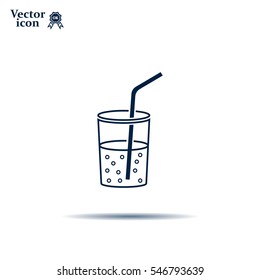 Soft drink vector icon