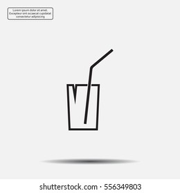 Soft drink vector icon