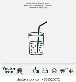 Soft drink vector icon