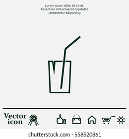 Soft drink vector icon
