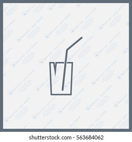 Soft drink vector icon