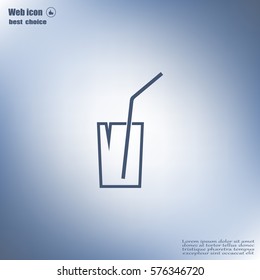 Soft drink vector icon