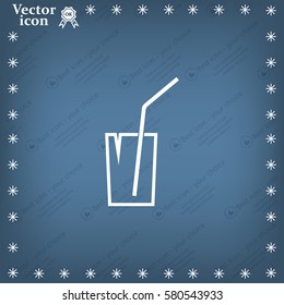 Soft drink vector icon