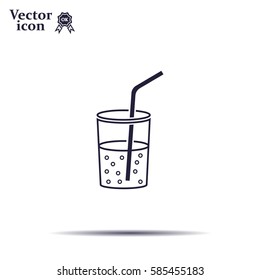 Soft drink vector icon