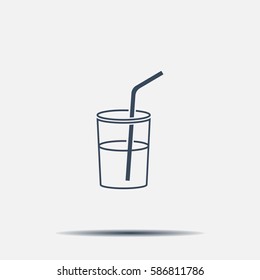 Soft drink vector icon