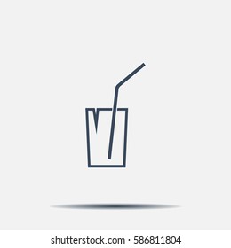 Soft drink vector icon