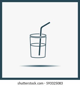 Soft drink vector icon