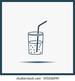 Soft drink vector icon