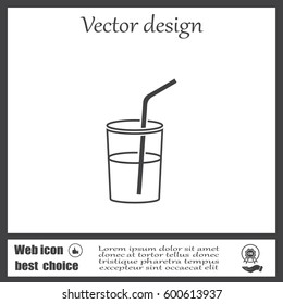 Soft drink vector icon