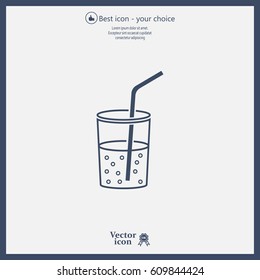 Soft drink vector icon