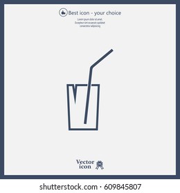 Soft drink vector icon