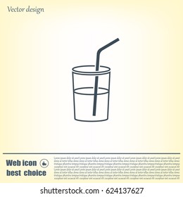Soft drink vector icon