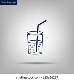 Soft drink vector icon