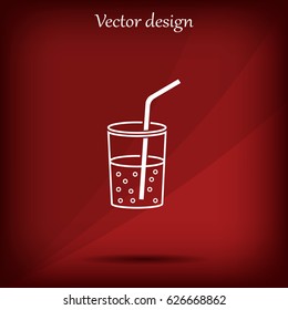 Soft drink vector icon