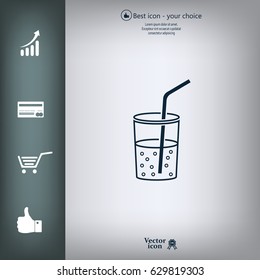 Soft drink vector icon