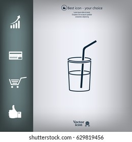 Soft drink vector icon