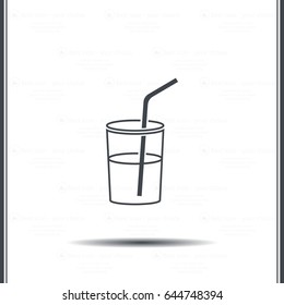 Soft drink vector icon