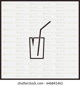 Soft drink vector icon