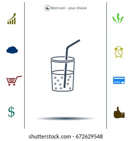 Soft drink vector icon
