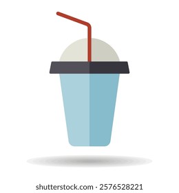 Soft drink vector icon. Fast food sign. Graph symbol for cooking web site and apps design, logo, app, UI